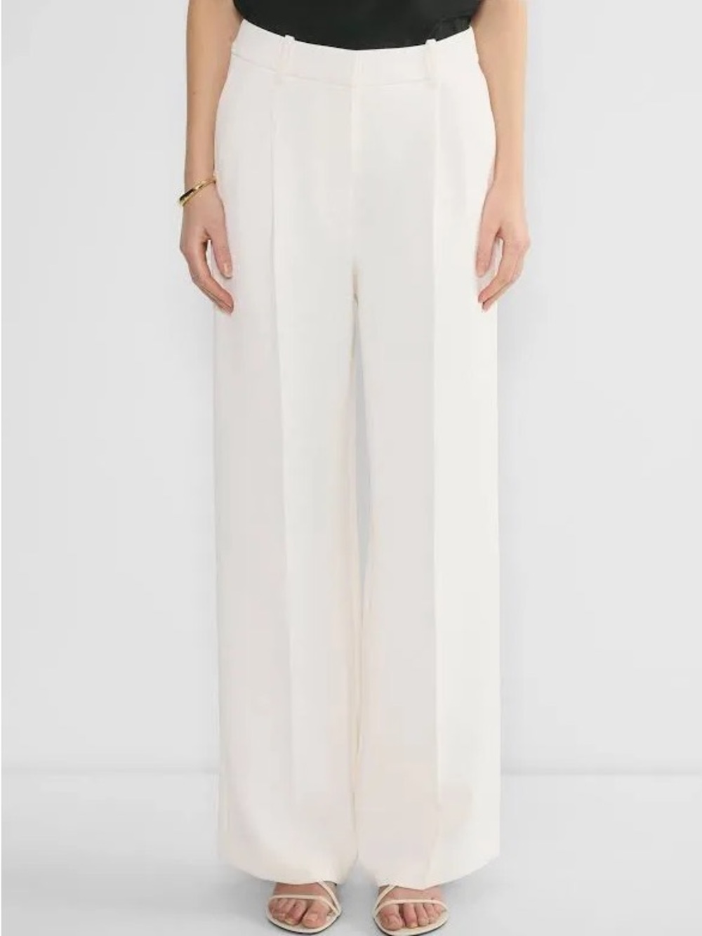 Aritizia Wilfred The Effortless Pants Trouser Wide Leg White Size 6 *268